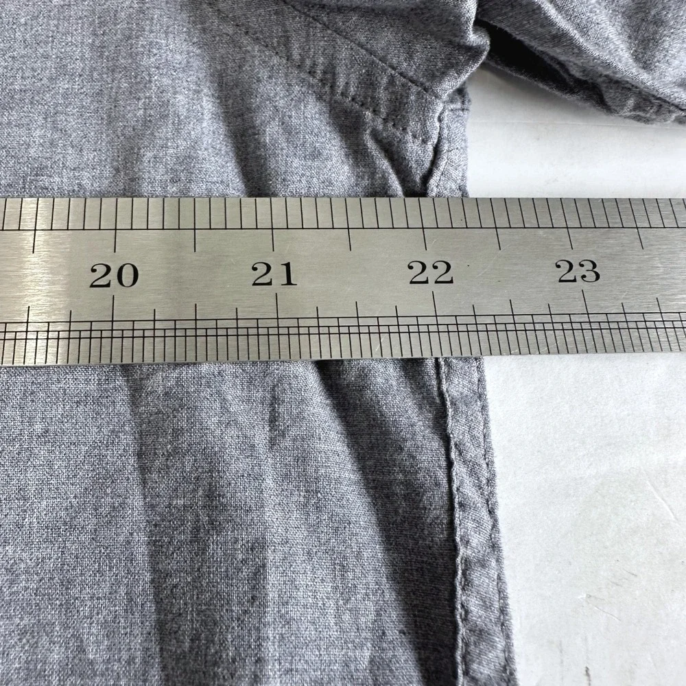 J. Crew Slim Secret Wash Neutral Preppy Minimalist Shirt Mens L Gray Cotton NWT